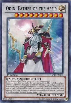 Odin, Father of the Aesir - SP14-EN050 - Starfoil Rare NM Yugioh Star Pack - Image 1