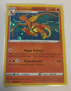 Special Delivery Charizard Pokemon Center Promo Card SEALED SWSH075 NM - Image 1