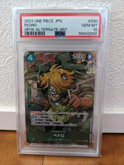 PSA10 Pedro One Piece Card Japanese - Image 1