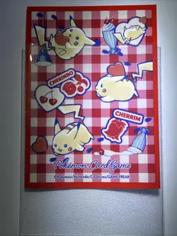 Japanese Pokemon Center Individual Card Sleeve Pikachu & Cherrim (2025)X1 (J5) - Image 2