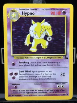 Pokemon Card - Hypno 8/62 - Fossil Holo - WOTC NM - Image 10