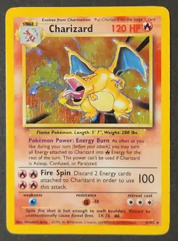 Charizard 4/102 Pokemon TCG Base Set Card Holo Rare - Image 1