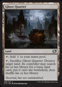 Ghost Quarter - Medium Play MTG Commander 2014 Edition - Image 1