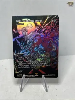 Battle at the Big Bridge Borderless FOIL MTG FCA *ON HAND* - Image 1
