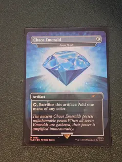 Chaos Emerald (7033) Blue - Lotus Petal - Sonic Secret Lair MTG NM - Image 1