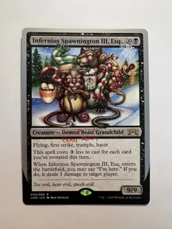 Infernius Spawnington III, Esq. - MTG Unsanctioned - NM - Image 1