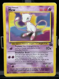 Pokemon Card - Mew #8 WoTC Black Star Promo MP - Image 3
