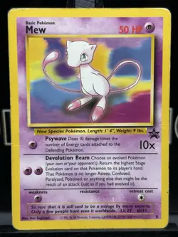 Pokemon Card - Mew #8 WoTC Black Star Promo MP - Image 9