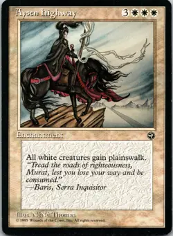 Aysen Highway [Homelands] Magic MTG Never Played NP Rare 1995 Enchantment - Image 3