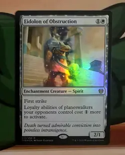 X 1 Eidolon of Obstruction FOIL NM Theros Beyond Death THB 012 MTG - Image 1