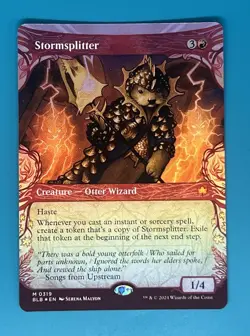 Mtg Bloomburrow Stormsplitter, Showcase Foil - Image 1
