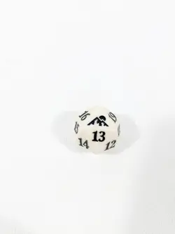MTG d20 Spindown 20-side Life Counter die Kamigawa Neon Dynasty White - Image 1