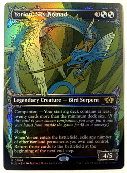 MTG Magic The Gathering Yorion, Sky Nomad Foil Showcase MUL Serpent Commander - Image 1