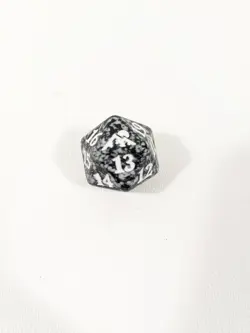 MTG d20 Spindown 20-side Life Counter die Kamigawa Neon Dynasty Black - Image 1