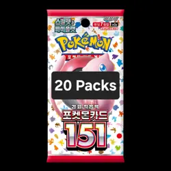 [20 Packs] 🇰🇷 KOREAN Pokemon Cards Scarlet & Violet 151 Booster Pack 2023 #2 - Image 1