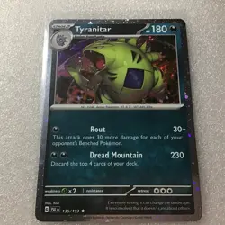 Pokemon Paldea Evolved 135/193 Tyranitar Cosmos Holo Exclusive M/NM - Image 1