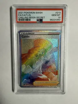 2021 Pokemon SWSH Chilling Reign Caitlin #213/198 PSA 10 - Image 1