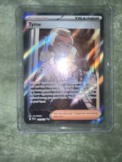 Pokemon TCG Tyme 143/131 Prismatic Evolutions Full Art Trainer Card - Image 1