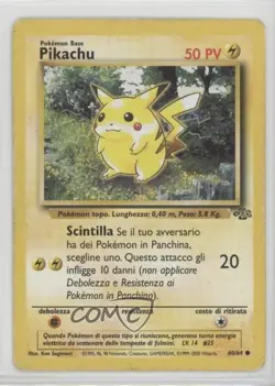 Pikachu Italian Pokemon Jungle #60 1999 10cj - Image 1