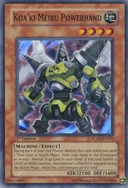 Koa'ki Meiru Powerhand - RGBT-EN022 - Super Rare NM Raging Battles Yugioh - Image 1