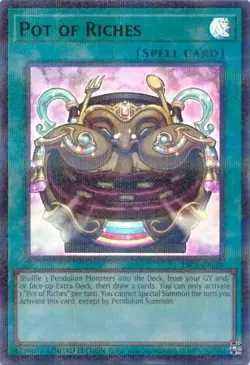 Pot of Riches - TBC1-EN005 - Ultra Parallel Rare Near Mint Yugioh The Pot - Image 1