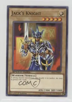 Jack's Knight 1st Ed. YuGiOh Speed Duel: Arena of Lost Souls #SBLS-EN006 q5p - Image 1