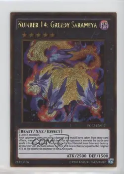 Number 14: Greedy Sarameya Unlimited YuGiOh Premium Gold: Return of the Gold 4z8 - Image 1