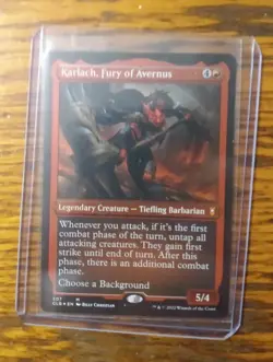 MTG Karlach, Fury of Avernus FOIL ETCHED Commander Legends Baldur's Gate 507 NM - Image 1