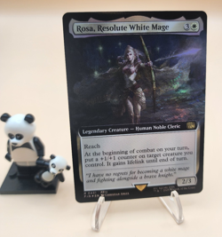 Rosa, Resolute White Mage (Extended Art) MTG Final Fantasy FOIL - Image 1