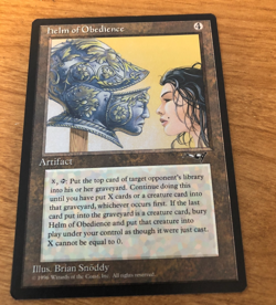 1996 - MTG Magic the Gathering | Alliances - HELM OF OBEDIENCE | NM - Image 1