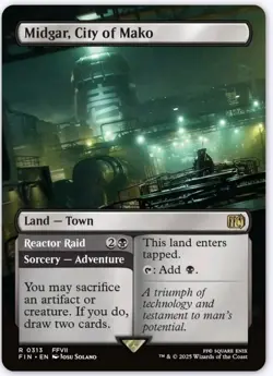 Midgar, City of Mako - BORDERLESS - Final Fantasy FFVII FIN - 0313 - MTG Magic - Image 1