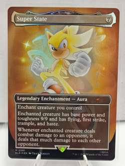 IN HAND - Super State ✨RAINBOW FOIL✨ Secret Lair x Sonic - NM Magic MTG - Image 1