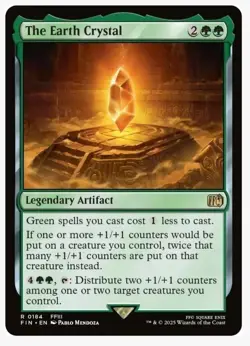 R 0184 The Earth Crystal Final Fantasy (Foil) Rare MTG Card FFIII Artifact NM - Image 1