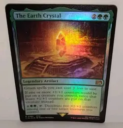 R 0184 The Earth Crystal Final Fantasy (Foil) Rare MTG Card FFIII Artifact NM - Image 2