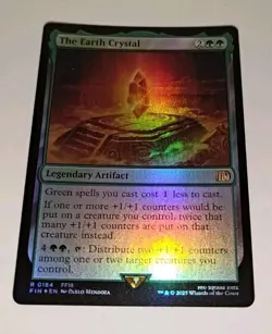 R 0184 The Earth Crystal Final Fantasy (Foil) Rare MTG Card FFIII Artifact NM - Image 4