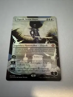 Elspeth, Storm Slayer (Borderless) Tarkir: Dragonstorm Foil - Image 1