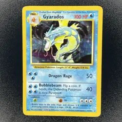 🔥 Gyarados 6/102 🔥 Original Holo Rare Base Set Pokemon Card 1999 WOTC TCG - Image 3