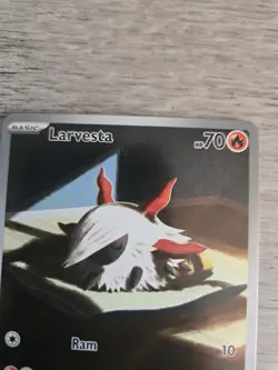 Pokemon Card Larvesta 196/191 Illustration Rare Surging Sparks Near Mint - Image 5