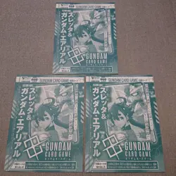 Gundam Card Game Resource RP-009 Suletta & Gundam Aerial Set of 5 Unopened JPN - Image 2