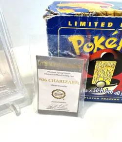 1999 BURGER KING POKEMON - CHARIZARD GOLD CARD - EX MINT PSA 6 - Image 3