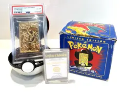 1999 BURGER KING POKEMON - CHARIZARD GOLD CARD - EX MINT PSA 6 - Image 5