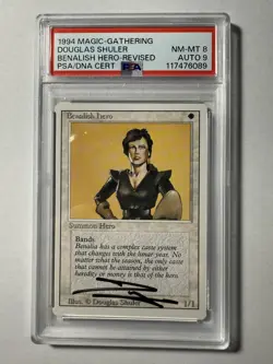 Benalish Hero Revised (PSA 8 NM-MT Card) (PSA 9 Autograph) - Image 1