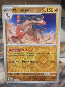 Pokemon TCG Mudsdale NM Reverse Holo 108/182 Destined Rivals Card Scarlet Violet - Image 1
