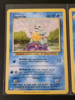 Squirtle Wartortle Blastoise 001 002 003 Pokemon Trading Card Game Classic Set - Image 3