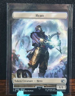 Hero (0008) // Frog (0018) Double-Sided Token Final Fantasy Regular MTG - Image 1