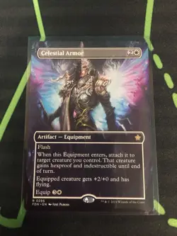 MTG Magic The Gathering Celestial Armor Rare Borderless Artifact Commander - Image 1