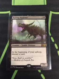 MTG Magic The Gathering Rotting Regisaur LP M20 Rare Zombie Dinosaur Commander - Image 1