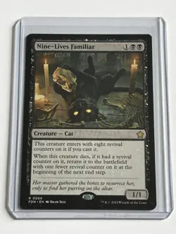 Nine Lives Familiar 66 MTG Foundations 2024 Mint - 9.0 + Non Foil Rare - Image 1