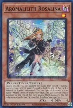 Yugioh - Aromalilith Rosalina - 1st Edition Super Rare NM - Free Holo Card - Image 2
