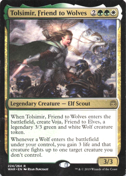 TOLSIMIR FRIEND TO WOLVES 1x Rare Magic War of the Spark MTG - Image 1